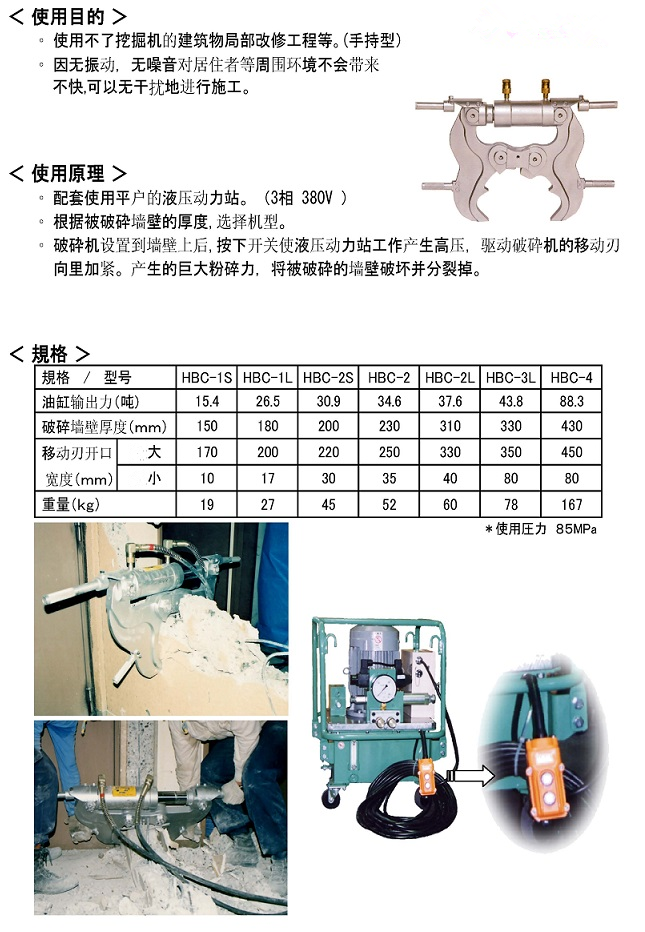 墙壁破碎机HBC-